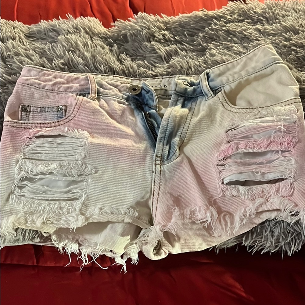 Stylish Distressed Denim Shorts